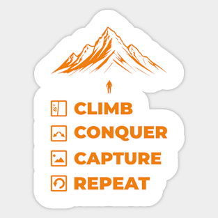 Climb Repeat Sticker